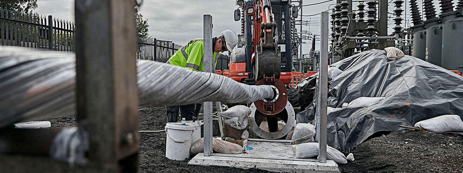 City calbe installation site in Liverpool