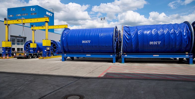 cable drums production site