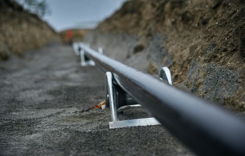 High voltage cable onshore installation in Trelleborg