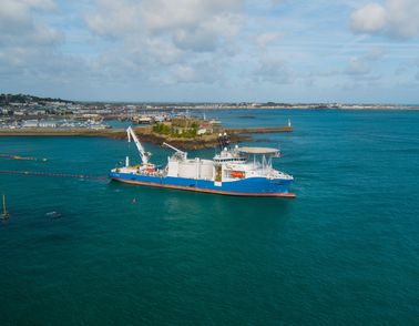 NKT cable pull in at Guernsey