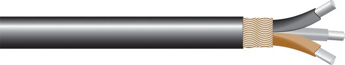 Image of AL 3-core waveform CU sne cable