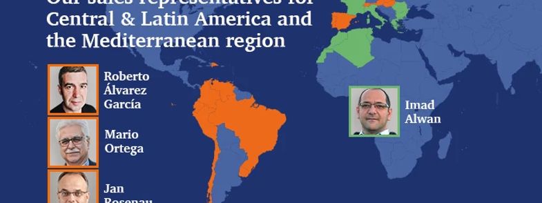 Image of sales representatives central, latin america, mediterranean region
