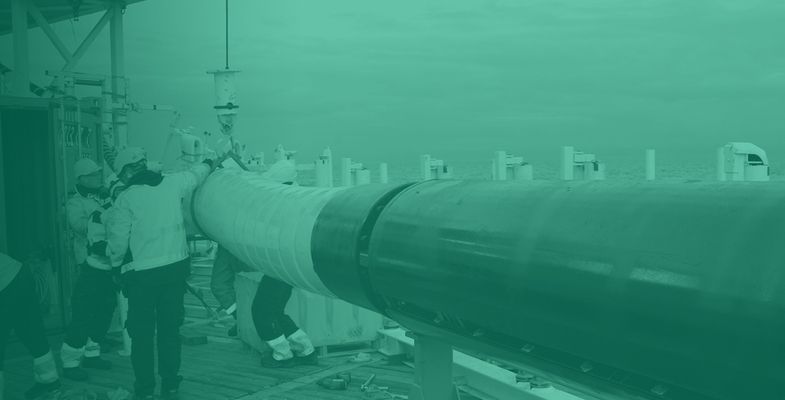 Dynamic high voltage cable installation offshore off the coast in Norway