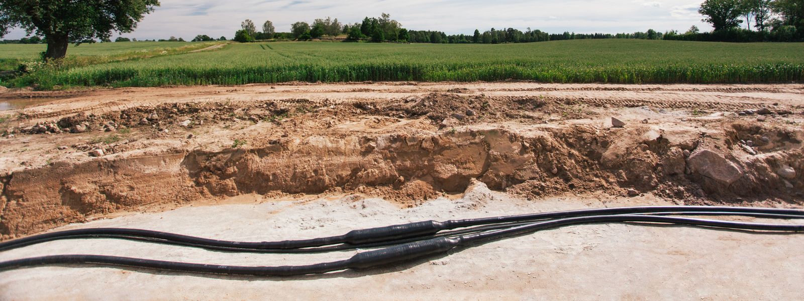 HVDC cable system leave no visible footprint in the landscape after installation underground