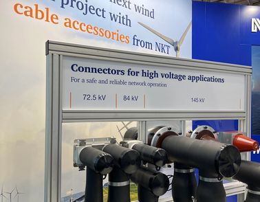 connectors for high voltage applications trade fair exhibit