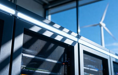 Close-up of data centre
