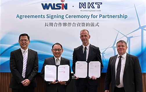 NKT and Walsn signing contract in Taiwan