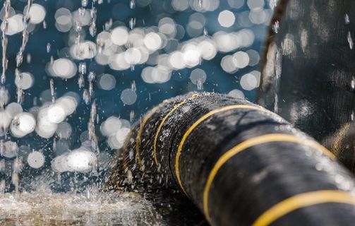 Offshore Interconnector Cable in Rain