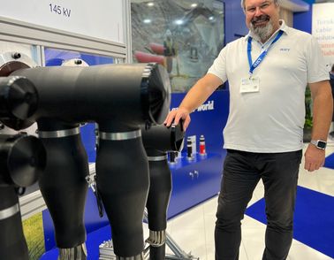 employee trade fair showcasing exhibit